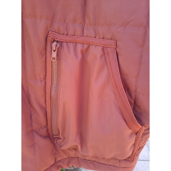 POL Rust Quilted Puffer Jacket Size L EUC - Picture 11 of 16